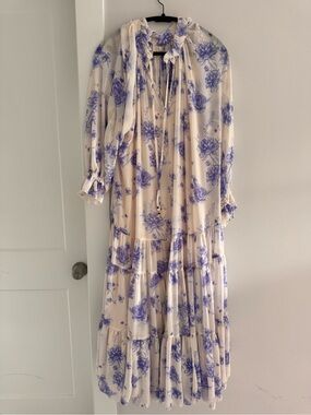 Free People Feeling Groovy Maxi Dress with Lavender Floral Print